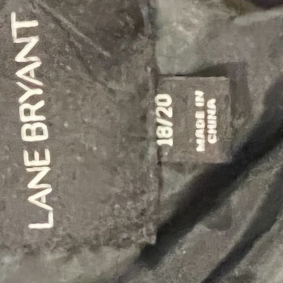 Lane Bryant Moto Jacket with Tweed Contrasting
Sleeves Buckle Belt faux Leather - Picture 7 of 8